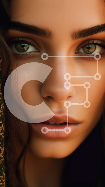 Intra Συλλεκτικό Ξύλινο Παζλ Plywood  4mm - Όμορφη γυναίκα που φορά χρυσό κάλυμμα και μαύρη ρόμπα με περίπλοκο κέντημα Σε Ξύλινο Κουτί - Διαστάσεις Puzzle: 10x10 cm – 25 κομμάτια