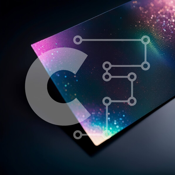 Intra Συλλεκτικό Ξύλινο Παζλ Plywood  4mm - Πανέμορφη αφηρημένη εικόνα από λαμπερά αστέρια και νεφελώματα Σε Ξύλινο Κουτί - Διαστάσεις Puzzle: 10x10 cm – 25 κομμάτια