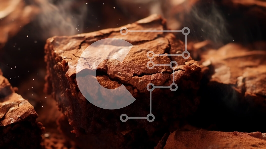 Σετ των 2 Intra Συλλεκτικό Ξύλινο Παζλ Plywood  4mm - Απολαύστε νόστιμα μπράουνις σοκολάτας με λιωμένη σοκολάτα από πάνω Σε Ξύλινο Κουτί - Διαστάσεις: 10x10 cm – 25 κομμάτια