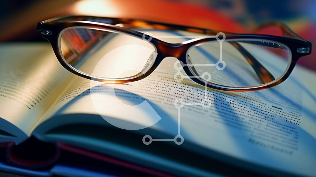 Intra Συλλεκτικό Ξύλινο Παζλ Plywood  4mm - Γυαλιά που στηρίζονται σε ένα ανοιχτό βιβλίο Σε Ξύλινο Κουτί - Διαστάσεις Puzzle: 10x10 cm – 25 κομμάτια