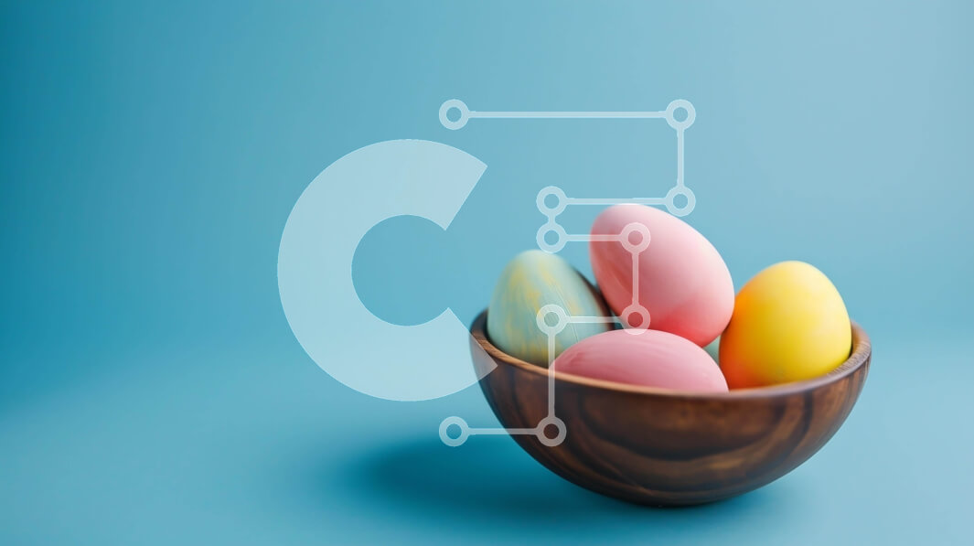 Intra Συλλεκτικό Ξύλινο Παζλ Plywood  4mm - Πολύχρωμα Πασχαλινά αυγά σε ένα ξύλινο μπολ σε ένα μπλε τραπέζι Σε Ξύλινο Κουτί - Διαστάσεις: 10x10 cm – 25 κομμάτια