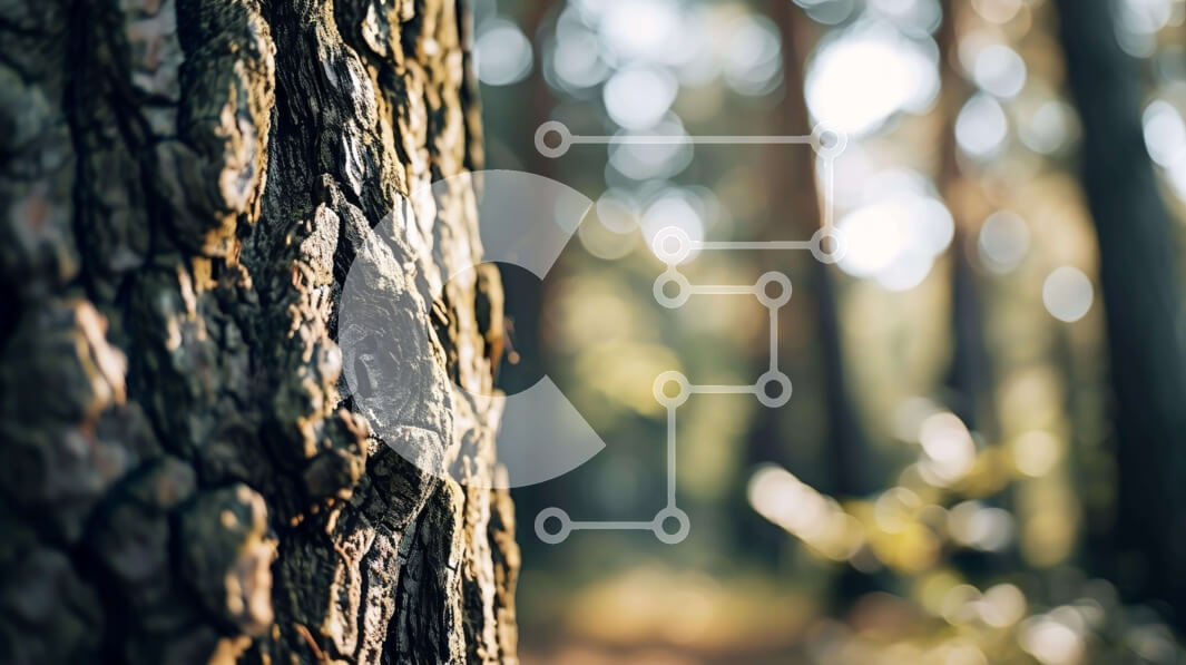 Intra Συλλεκτικό Ξύλινο Παζλ Plywood  4mm - Κοντινό πλάνο του φλοιού σε έναν παλιό κορμό δέντρου Σε Ξύλινο Κουτί - Διαστάσεις: 10x10 cm – 25 κομμάτια