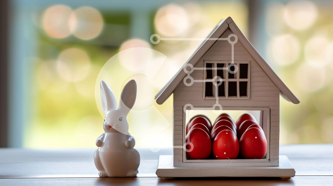 Intra Συλλεκτικό Ξύλινο Παζλ Plywood  4mm - Ειδώλια Πασχαλινών Λαγουδιών και Αυγών Σε Ξύλινο Κουτί - Διαστάσεις: 10x10 cm – 25 κομμάτια