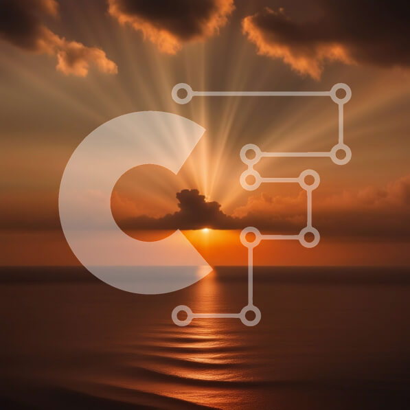 Intra Συλλεκτικό Ξύλινο Παζλ Plywood  4mm - Εκπληκτικό ηλιοβασίλεμα με το ουράνιο τόξο πάνω από τον ωκεανό Σε Ξύλινο Κουτί - Διαστάσεις: 10x10 cm – 25 κομμάτια