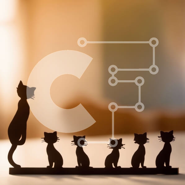 Intra Συλλεκτικό Ξύλινο Παζλ Plywood  4mm - Ομάδα Μαύρων Γάτων Σε Ξύλινο Κουτί - Διαστάσεις: 10x10 cm – 25 κομμάτια