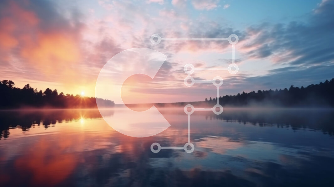 Intra Συλλεκτικό Ξύλινο Παζλ Plywood  4mm - Εκπληκτική ανατολή του ηλίου πάνω από την ήρεμη λίμνη με ανακλαστικά σύννεφα Σε Ξύλινο Κουτί - Διαστάσεις: 10x10 cm – 25 κομμάτια