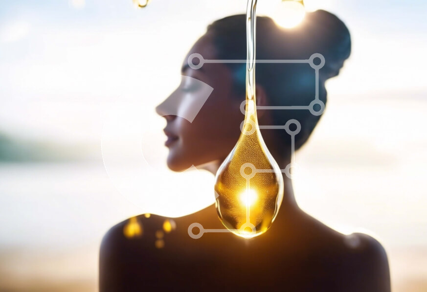 Intra Συλλεκτικό Ξύλινο Παζλ Plywood  4mm - Γυναίκα με σταγόνα λαδιού στα μαλλιά για ενυδάτωση Σε Ξύλινο Κουτί - Διαστάσεις Puzzle: 10x10 cm – 25 κομμάτια