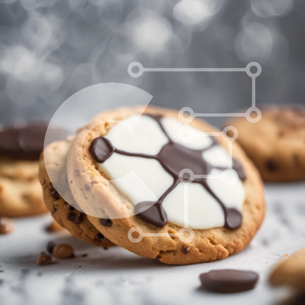 Σετ των 2 Intra Συλλεκτικό Ξύλινο Παζλ Plywood  4mm - Διακοσμημένα μπισκότα με θέμα το ποδόσφαιρο με κομματάκια σοκολάτας Σε Ξύλινο Κουτί - Διαστάσεις: 10x10 cm – 25 κομμάτια