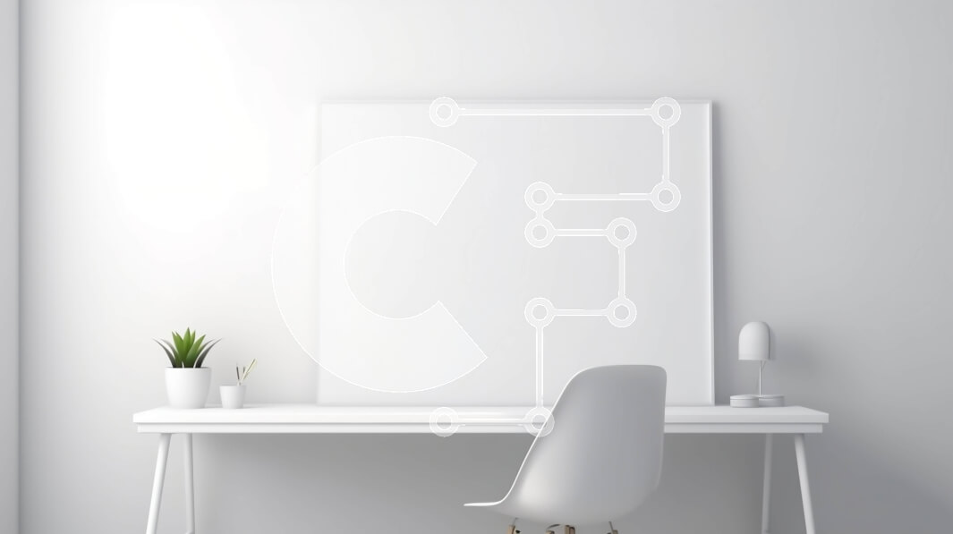 Intra Συλλεκτικό Ξύλινο Παζλ Plywood  4mm - Κενό δωμάτιο με λευκό γραφείο και καρέκλα Σε Ξύλινο Κουτί - Διαστάσεις Puzzle: 10x10 cm – 25 κομμάτια