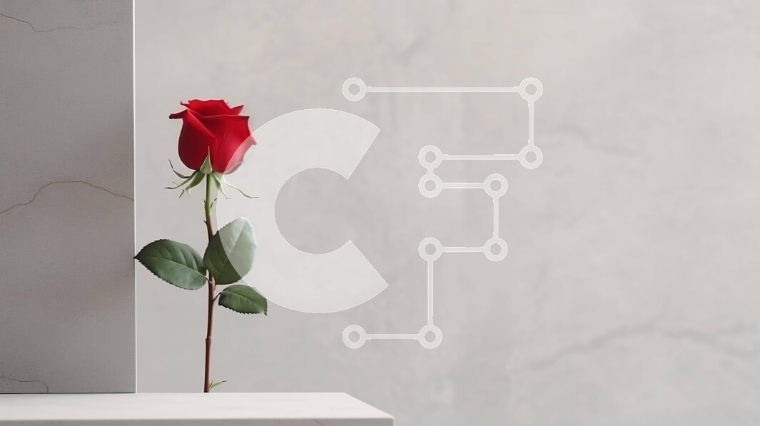 Intra Συλλεκτικό Ξύλινο Παζλ Plywood  4mm - Μονό κόκκινο τριαντάφυλλο σε λευκό προεξοχή Σε Ξύλινο Κουτί - Διαστάσεις: 10x10 cm – 25 κομμάτια