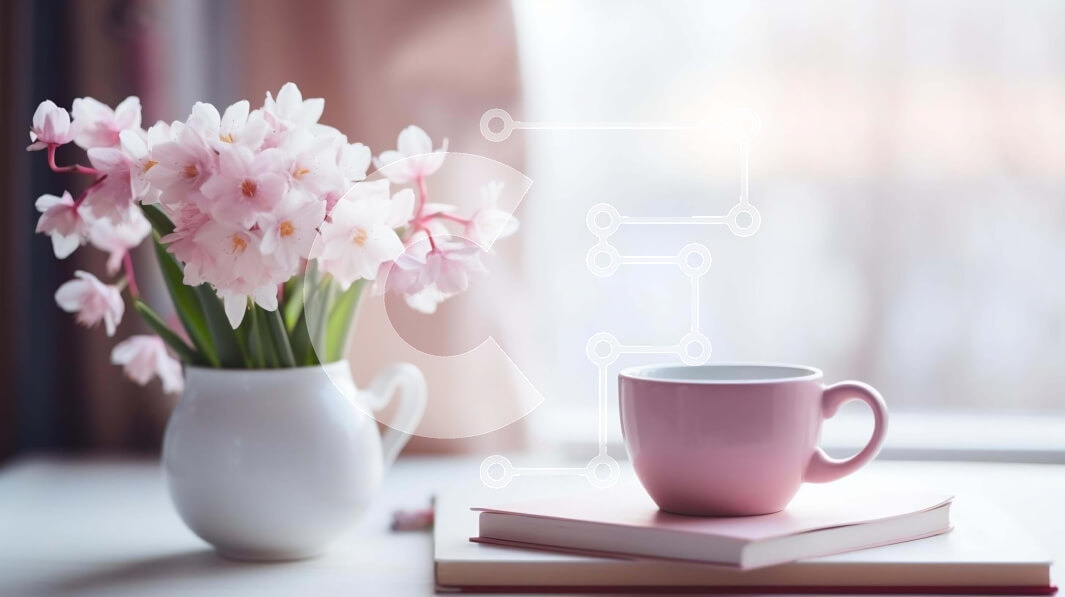 Σετ των 2 Intra Συλλεκτικό Ξύλινο Παζλ Plywood  4mm - Πρωινός καφές με βιβλία και λουλούδια στο τραπέζι Σε Ξύλινο Κουτί - Διαστάσεις: 10x10 cm – 25 κομμάτια