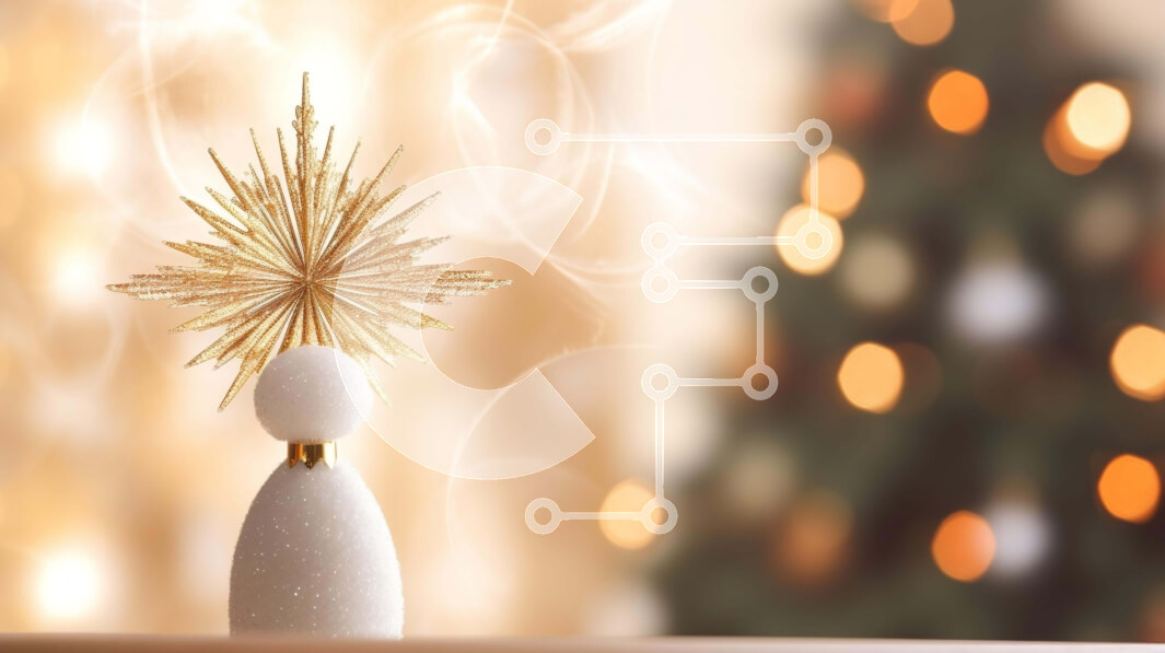 Intra Συλλεκτικό Ξύλινο Παζλ Plywood  4mm - Λευκό ειδώλιο σε διακοσμητικό τραπέζι με χριστουγεννιάτικο δέντρο στο φόντο Σε Ξύλινο Κουτί - Διαστάσεις: 10x10 cm – 25 κομμάτια