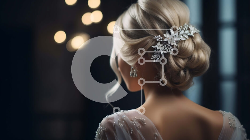 Intra Συλλεκτικό Ξύλινο Παζλ Plywood  4mm - Όμορφη νύφη με λευκό νυφικό με μπουκέτο λουλούδια Σε Ξύλινο Κουτί - Διαστάσεις Puzzle: 10x10 cm – 25 κομμάτια