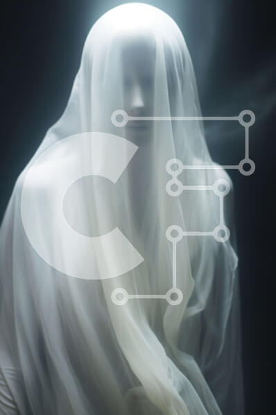 Intra Συλλεκτικό Ξύλινο Παζλ Plywood  4mm - Ghostly Figure με καπνό Σε Ξύλινο Κουτί - Διαστάσεις Puzzle: 10x10 cm – 25 κομμάτια