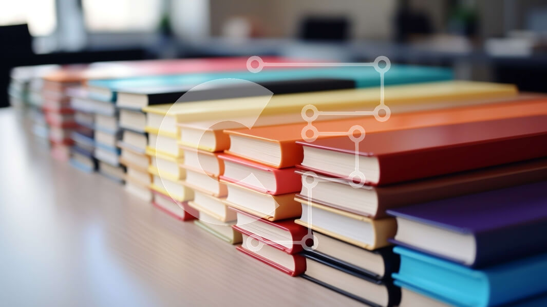 Intra Συλλεκτικό Ξύλινο Παζλ Plywood  4mm - Στοίβα από βιβλία στο τραπέζι Σε Ξύλινο Κουτί - Διαστάσεις Puzzle: 10x10 cm – 25 κομμάτια