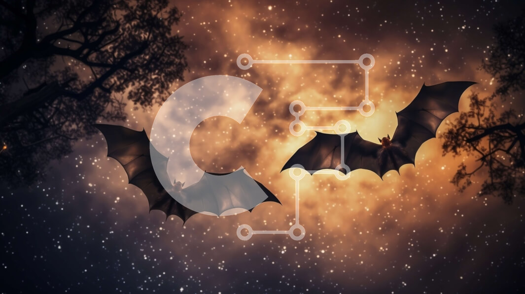 Intra Συλλεκτικό Ξύλινο Παζλ Plywood  4mm - Σαγηνευτική εικόνα με νυχτερίδες σε πτήση με πανσέληνο και αστέρια Σε Ξύλινο Κουτί - Διαστάσεις: 10x10 cm – 25 κομμάτια