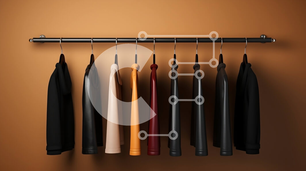 Intra Συλλεκτικό Ξύλινο Παζλ Plywood  4mm - Πολύχρωμα πουκάμισα που κρέμονται σε ένα ράφι Σε Ξύλινο Κουτί - Διαστάσεις Puzzle: 10x10 cm – 25 κομμάτια