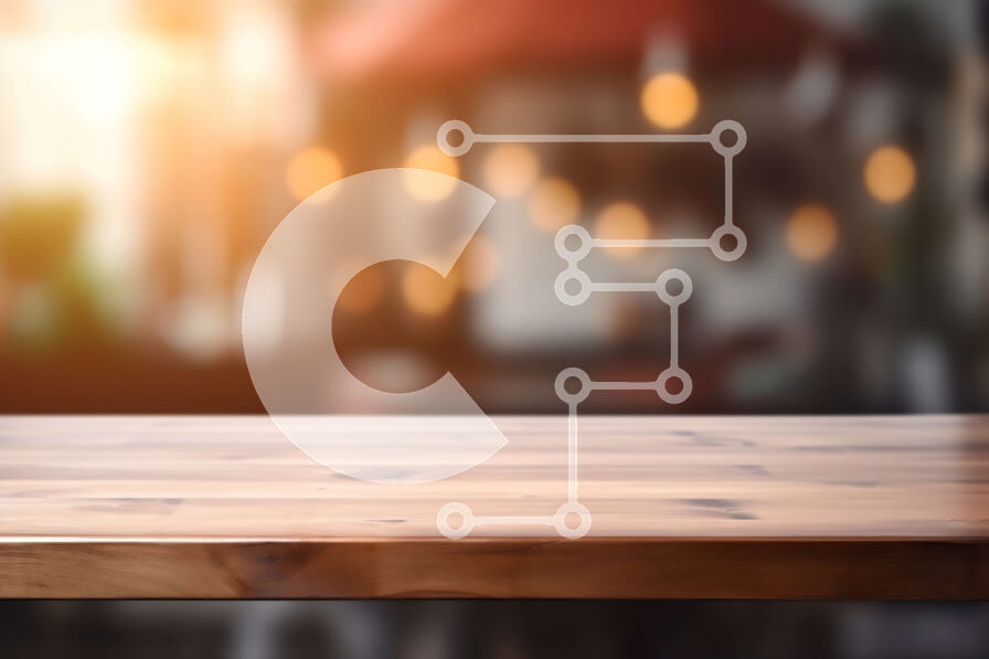 Intra Συλλεκτικό Ξύλινο Παζλ Plywood  4mm - Ξύλινο τραπέζι με λευκό τραπεζομάντιλο σε εστιατόριο ή καφέ Σε Ξύλινο Κουτί - Διαστάσεις Puzzle: 10x10 cm – 25 κομμάτια