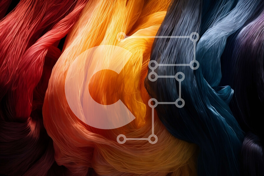 Intra Συλλεκτικό Ξύλινο Παζλ Plywood  4mm - Εκπληκτική κινηματογράφηση σε πρώτο πλάνο από ζωντανά πολύχρωμα νήματα Σε Ξύλινο Κουτί - Διαστάσεις Puzzle: 10x10 cm – 25 κομμάτια