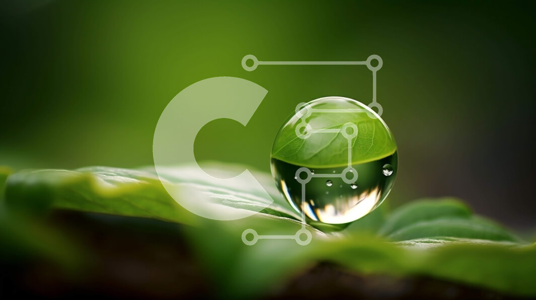 Intra Συλλεκτικό Ξύλινο Παζλ Plywood  4mm - Ενιαία σταγόνα νερού σε πράσινο φύλλο Σε Ξύλινο Κουτί - Διαστάσεις: 10x10 cm – 25 κομμάτια