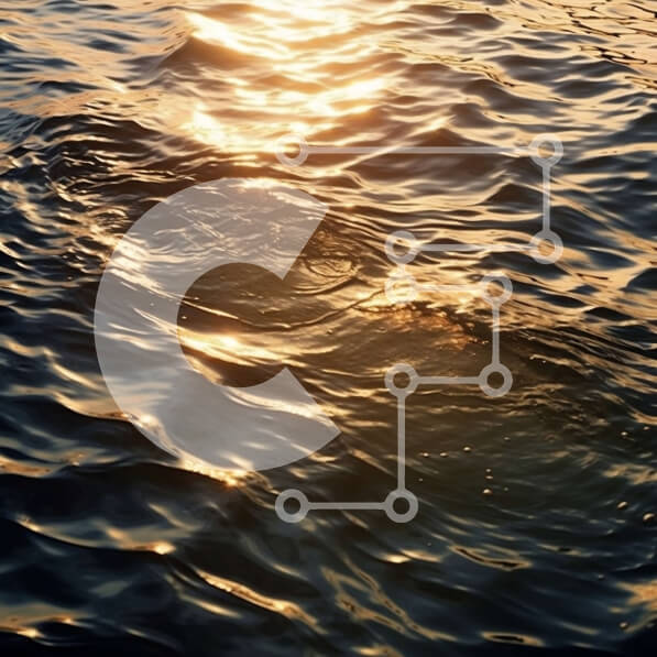 Intra Συλλεκτικό Ξύλινο Παζλ Plywood  4mm - Όμορφο ηλιοβασίλεμα πάνω από τον ωκεανό με κύματα και αντανακλάσεις Σε Ξύλινο Κουτί - Διαστάσεις: 10x10 cm – 25 κομμάτια