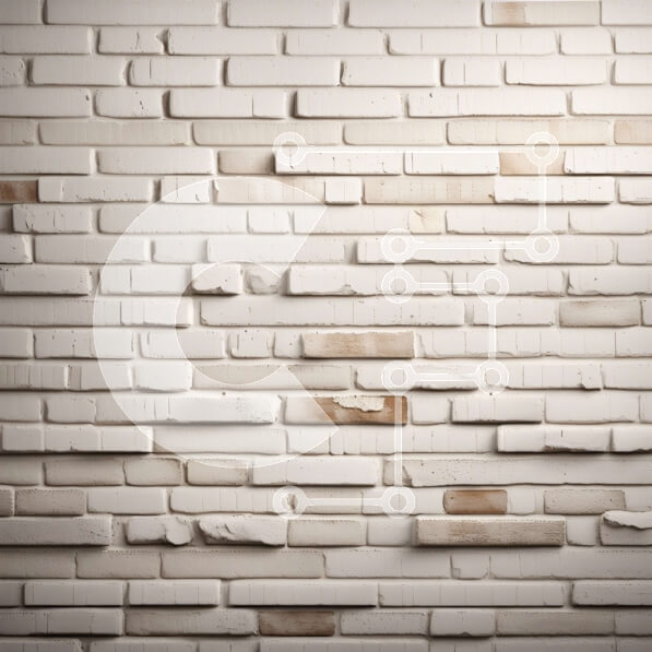 Intra Συλλεκτικό Ξύλινο Παζλ Plywood  4mm - Υφή και ανθεκτικότητα: Κοντινό πλάνο ενός ξεπερασμένου λευκού τοίχου από τούβλα Σε Ξύλινο Κουτί - Διαστάσεις Puzzle: 10x10 cm – 25 κομμάτια