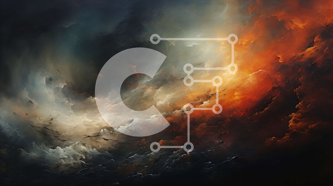 Intra Συλλεκτικό Ξύλινο Παζλ Plywood  4mm - Θυελλώδης ουρανός με σκοτεινά σύννεφα και αστραπές Σε Ξύλινο Κουτί - Διαστάσεις: 10x10 cm – 25 κομμάτια