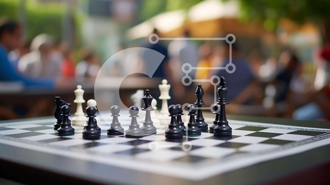 Intra Συλλεκτικό Ξύλινο Παζλ Plywood  4mm - Επιτραπέζιο παιχνίδι σκακιού με παίκτες Σε Ξύλινο Κουτί - Διαστάσεις Puzzle: 10x10 cm – 25 κομμάτια