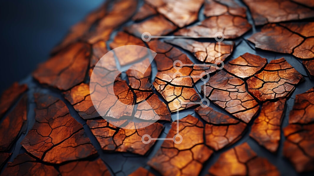 Intra Συλλεκτικό Ξύλινο Παζλ Plywood  4mm - Δραματική κοντινή πλάνο από ραγισμένο ξύλο με φως που λάμπει μέσα Σε Ξύλινο Κουτί - Διαστάσεις Puzzle: 10x10 cm – 25 κομμάτια