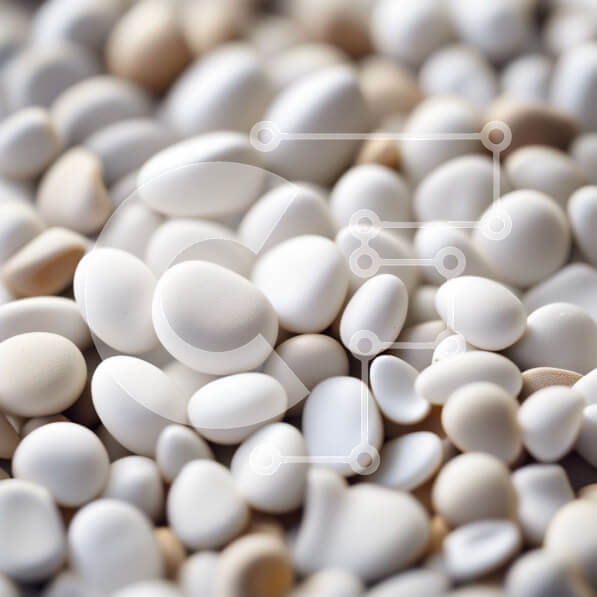 Intra Συλλεκτικό Ξύλινο Παζλ Plywood  4mm - Όμορφη εικόνα από λευκά και μπεζ βότσαλα Σε Ξύλινο Κουτί - Διαστάσεις: 10x10 cm – 25 κομμάτια