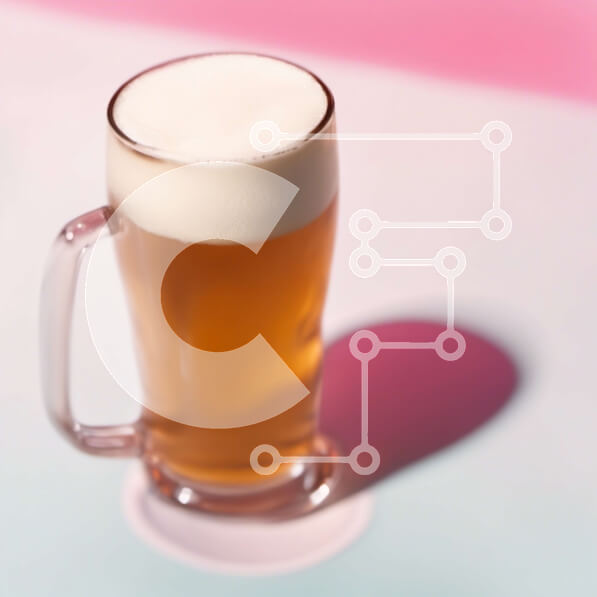 Σετ των 2 Intra Συλλεκτικό Ξύλινο Παζλ Plywood  4mm - Καθαρή γυάλινη κούπα μπύρας Lager με λευκό κεφάλι Σε Ξύλινο Κουτί - Διαστάσεις: 10x10 cm – 25 κομμάτια