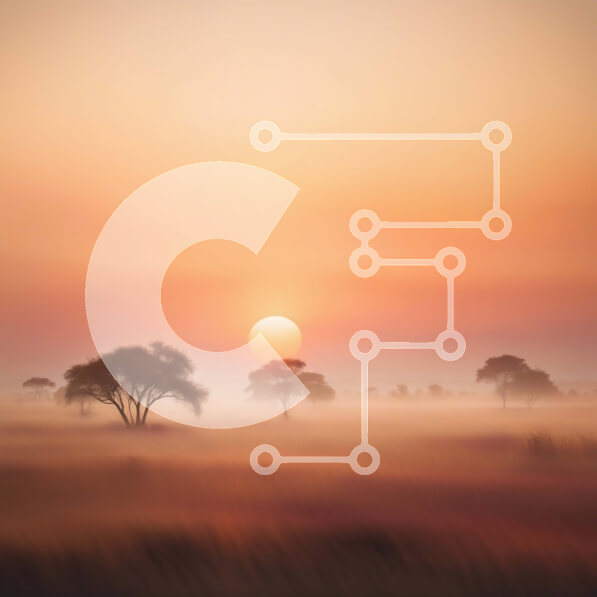 Intra Συλλεκτικό Ξύλινο Παζλ Plywood  4mm - Εκπληκτικό τοπίο ηλιοβασιλέματος με δέντρα στη Σαβάνα Σε Ξύλινο Κουτί - Διαστάσεις: 10x10 cm – 25 κομμάτια