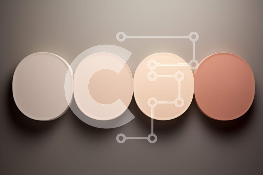 Intra Συλλεκτικό Ξύλινο Παζλ Plywood  4mm - Κομψή και κομψή ομάδα κυκλικών καθρεφτών σε διάφορα χρώματα Σε Ξύλινο Κουτί - Διαστάσεις Puzzle: 10x10 cm – 25 κομμάτια