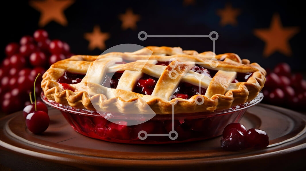 Σετ των 2 Intra Συλλεκτικό Ξύλινο Παζλ Plywood  4mm - Κερασόπιτα με έναστρο στολισμό σε ξύλινες σανίδες Σε Ξύλινο Κουτί - Διαστάσεις: 10x10 cm – 25 κομμάτια