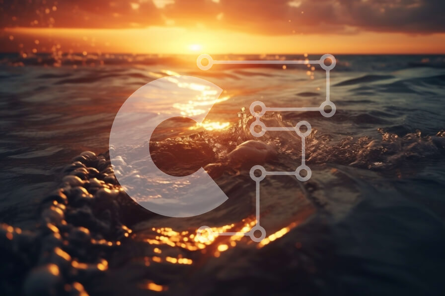 Intra Συλλεκτικό Ξύλινο Παζλ Plywood  4mm - Εκπληκτική εικόνα ενός ηλιοβασιλέματος πάνω από τον ωκεανό με τα κύματα να πέφτουν στην ακτή Σε Ξύλινο Κουτί - Διαστάσεις: 10x10 cm – 25 κομμάτια