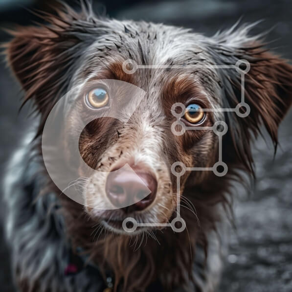 Intra Συλλεκτικό Ξύλινο Παζλ Plywood  4mm - Αξιολάτρευτος σκύλος με βρεγμένη γούνα και μεγάλα καστανά μάτια Σε Ξύλινο Κουτί - Διαστάσεις: 10x10 cm – 25 κομμάτια