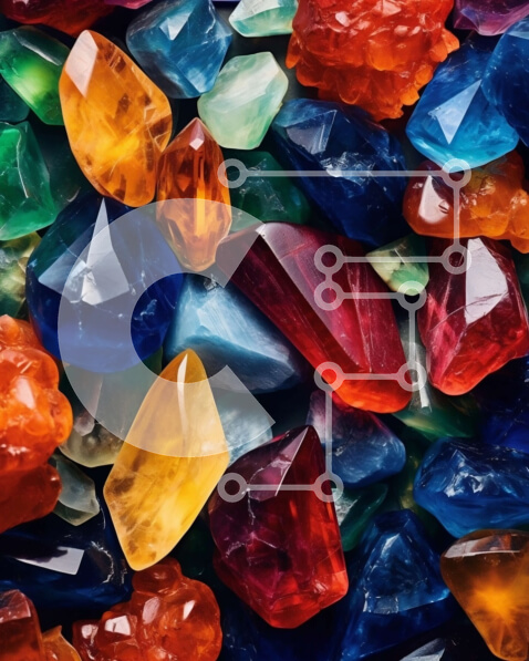 Intra Συλλεκτικό Ξύλινο Παζλ Plywood  4mm - Ζωντανό σωρό από κρύσταλλα Σε Ξύλινο Κουτί - Διαστάσεις: 10x10 cm – 25 κομμάτια