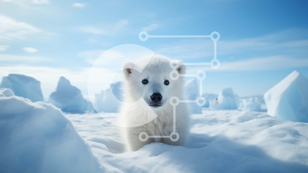 Intra Συλλεκτικό Ξύλινο Παζλ Plywood  4mm - Αξιολάτρευτο πολικό αρκουδάκι σε μπλοκ πάγου στην Αρκτική Σε Ξύλινο Κουτί - Διαστάσεις: 10x10 cm – 25 κομμάτια