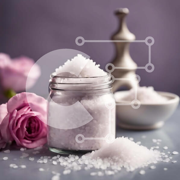 Σετ των 2 Intra Συλλεκτικό Ξύλινο Παζλ Plywood  4mm - Βάζο θαλασσινό αλάτι με ροζ τριαντάφυλλα - Έννοια ομορφιάς και περιποίησης δέρματος Σε Ξύλινο Κουτί - Διαστάσεις: 10x10 cm – 25 κομμάτια