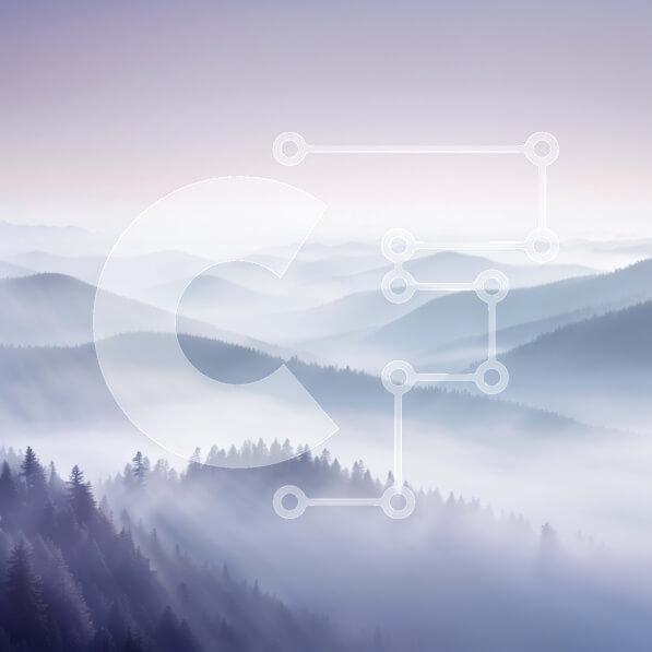 Intra Συλλεκτικό Ξύλινο Παζλ Plywood  4mm - Όμορφη θέα στα ομιχλώδη βουνά και τα πεύκα Σε Ξύλινο Κουτί - Διαστάσεις: 10x10 cm – 25 κομμάτια