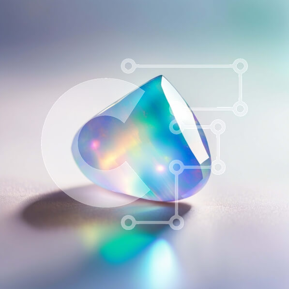 Σετ των 2 Intra Συλλεκτικό Ξύλινο Παζλ Plywood  4mm - Shimmering Rainbow Gemstone - Μοναδικό Κοσμήματα Σε Ξύλινο Κουτί - Διαστάσεις: 10x10 cm – 25 κομμάτια