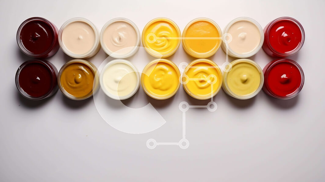 Σετ των 2 Intra Συλλεκτικό Ξύλινο Παζλ Plywood  4mm - Διάφορα καρυκεύματα στο τραπέζι Σε Ξύλινο Κουτί - Διαστάσεις: 10x10 cm – 25 κομμάτια