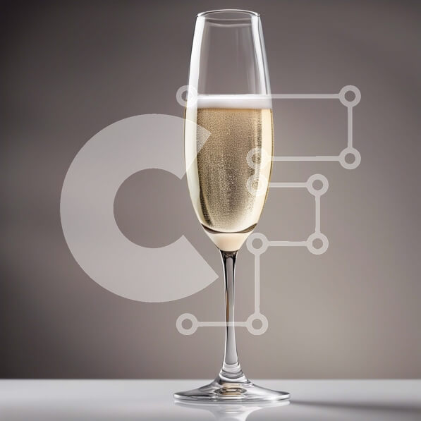 Σετ των 2 Intra Συλλεκτικό Ξύλινο Παζλ Plywood  4mm - Εκπληκτική εικόνα ενός ποτηριού σαμπάνιας με φυσαλίδες Σε Ξύλινο Κουτί - Διαστάσεις: 10x10 cm – 25 κομμάτια