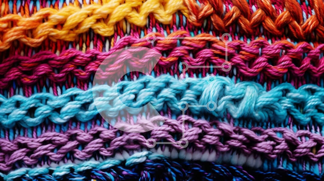 Σετ των 2 Intra Συλλεκτικό Ξύλινο Παζλ Plywood  4mm - Ζωντανή και πολύχρωμη πλεξούδα νήματος Σε Ξύλινο Κουτί - Διαστάσεις: 10x10 cm – 25 κομμάτια