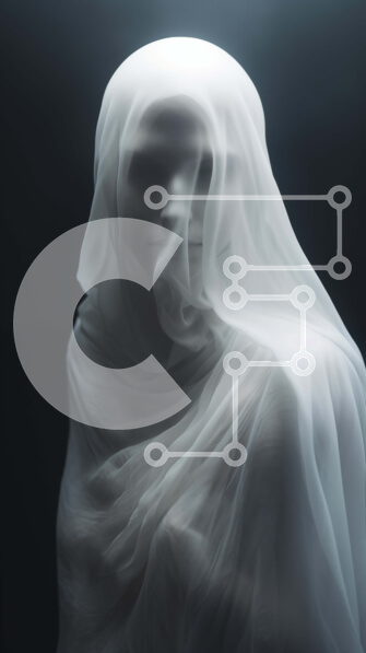 Intra Συλλεκτικό Ξύλινο Παζλ Plywood  4mm - Μυστηριώδης γυναίκα με λευκό πέπλο Σε Ξύλινο Κουτί - Διαστάσεις Puzzle: 10x10 cm – 25 κομμάτια