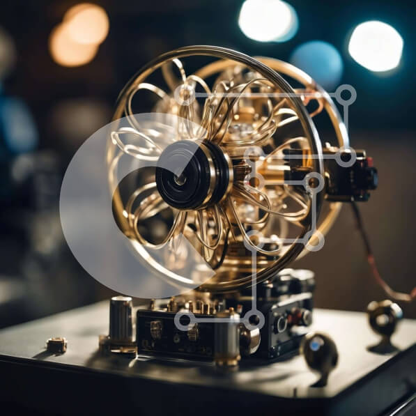 Intra Συλλεκτικό Ξύλινο Παζλ Plywood  4mm - Μηχανική συσκευή σε χρυσό χρώμα Σε Ξύλινο Κουτί - Διαστάσεις: 10x10 cm – 25 κομμάτια