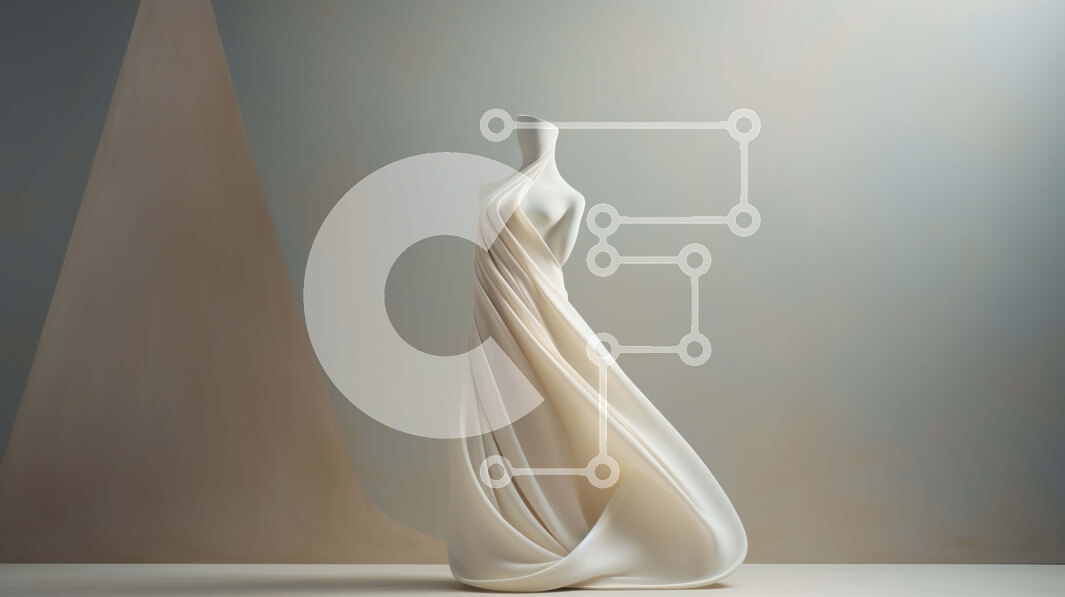 Intra Συλλεκτικό Ξύλινο Παζλ Plywood  4mm - Αιθέριο λευκό γλυπτό φορέματος που επιπλέει στον αέρα Σε Ξύλινο Κουτί - Διαστάσεις Puzzle: 10x10 cm – 25 κομμάτια