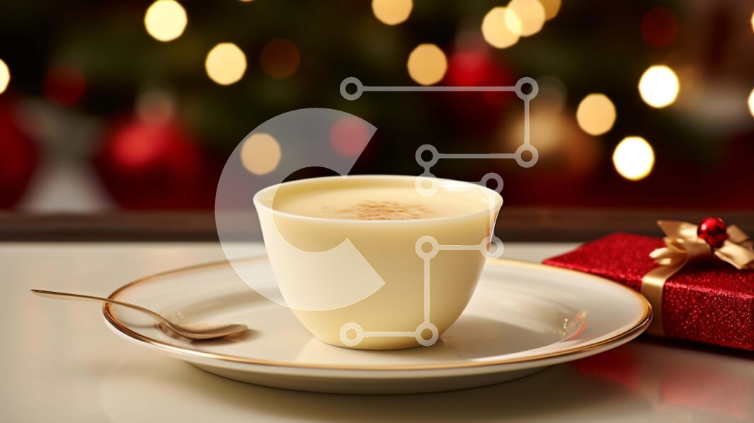 Σετ των 2 Intra Συλλεκτικό Ξύλινο Παζλ Plywood  4mm - Φλιτζάνι καφέ με σαντιγί και κουτί δώρου στο τραπέζι Σε Ξύλινο Κουτί - Διαστάσεις: 10x10 cm – 25 κομμάτια