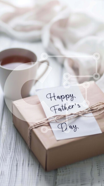 Intra Συλλεκτικό Ξύλινο Παζλ Plywood  4mm - Κουτί τσαγιού και δώρου για την ημέρα του πατέρα Σε Ξύλινο Κουτί - Διαστάσεις: 10x10 cm – 25 κομμάτια