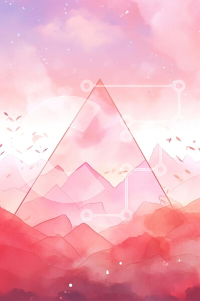 Intra Συλλεκτικό Ξύλινο Παζλ Plywood  4mm - Ακουαρέλα Βουνά, Σύννεφα και Πουλιά Σε Ξύλινο Κουτί - Διαστάσεις Puzzle: 10x10 cm – 25 κομμάτια